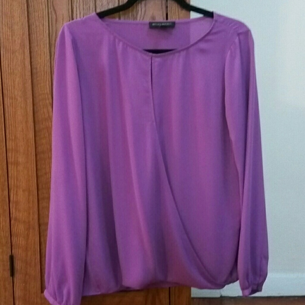 Pink Banana Republic Front Wrap Blouse